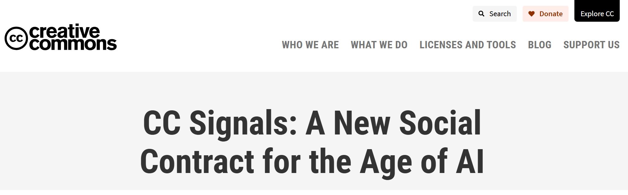Creative Commons: Mit CC Signals Content für Künstliche Intelligenz ...